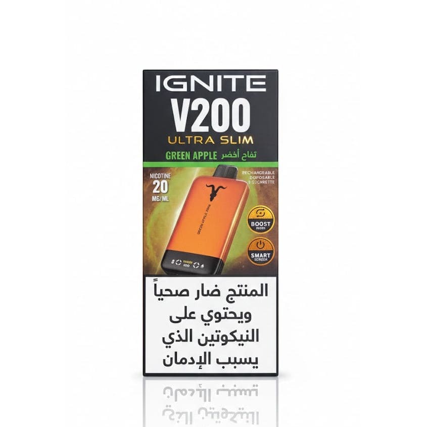 IGNITE V200 سحبة سيجارة اجنايت 20000 شفطة 20 نيكوتين عدة