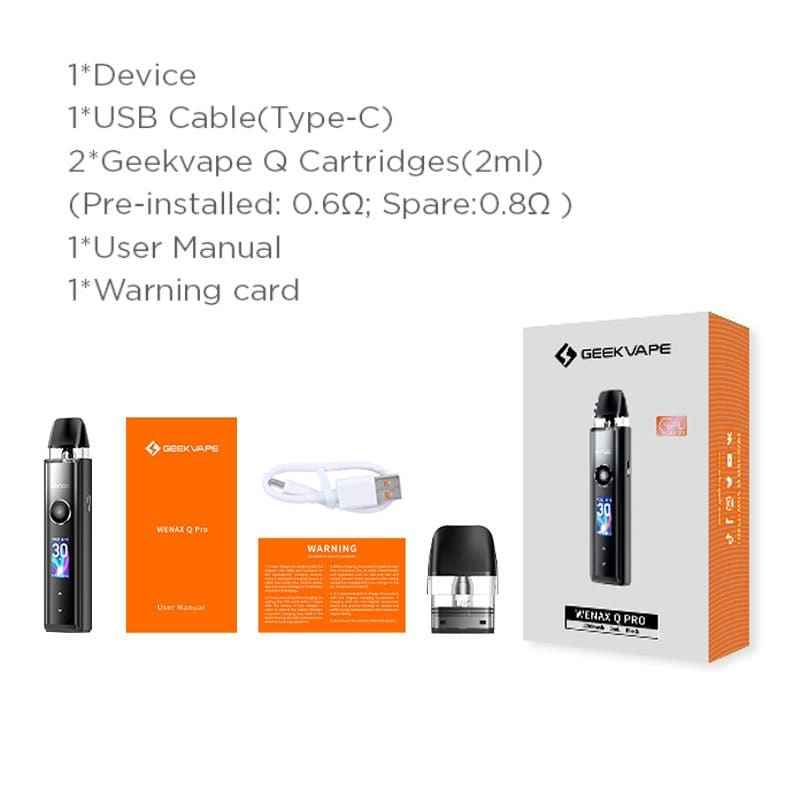 جهاز سحبة و شيشة ويناكس كيو برو من WENAX GEEK VAPE Q Pro