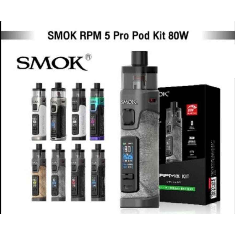 جهاز شيشة سموك ار بي ام 5 SMOK RPM 5 - رمادي