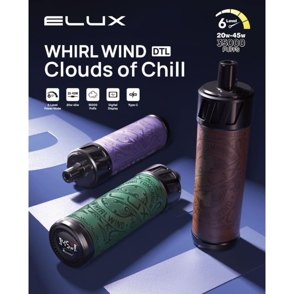 جهاز فيب شيشة ايلوكس 35000 شفطة 6 نيكوتين عدة نكهات استخدام