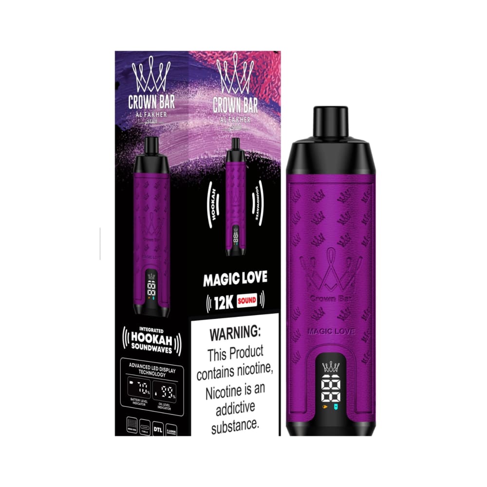جهاز فيب شيشة كراون بار 12000 شفطة 5 نيكوتين عدة نكهات