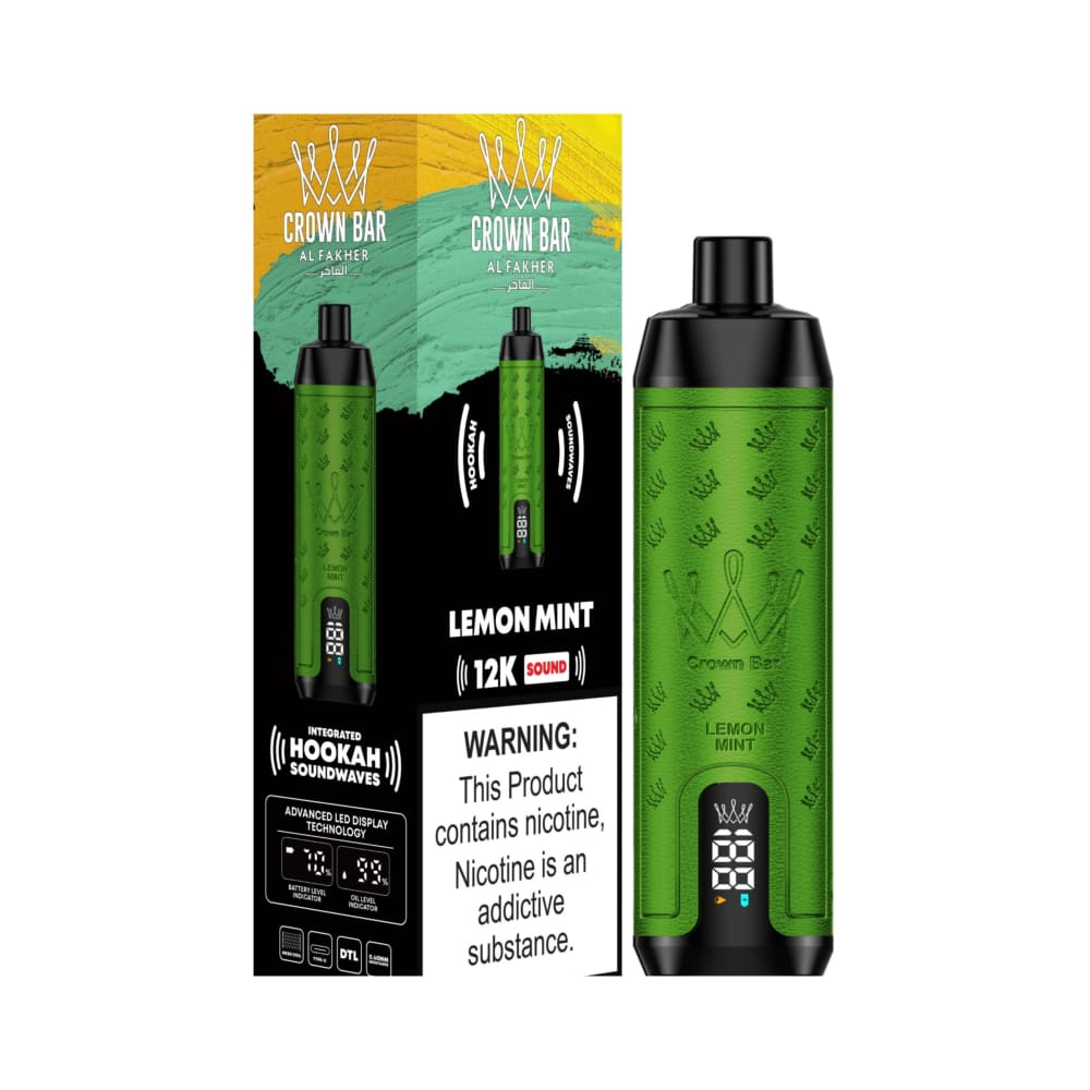 جهاز فيب شيشة كراون بار 12000 شفطة 5 نيكوتين عدة نكهات