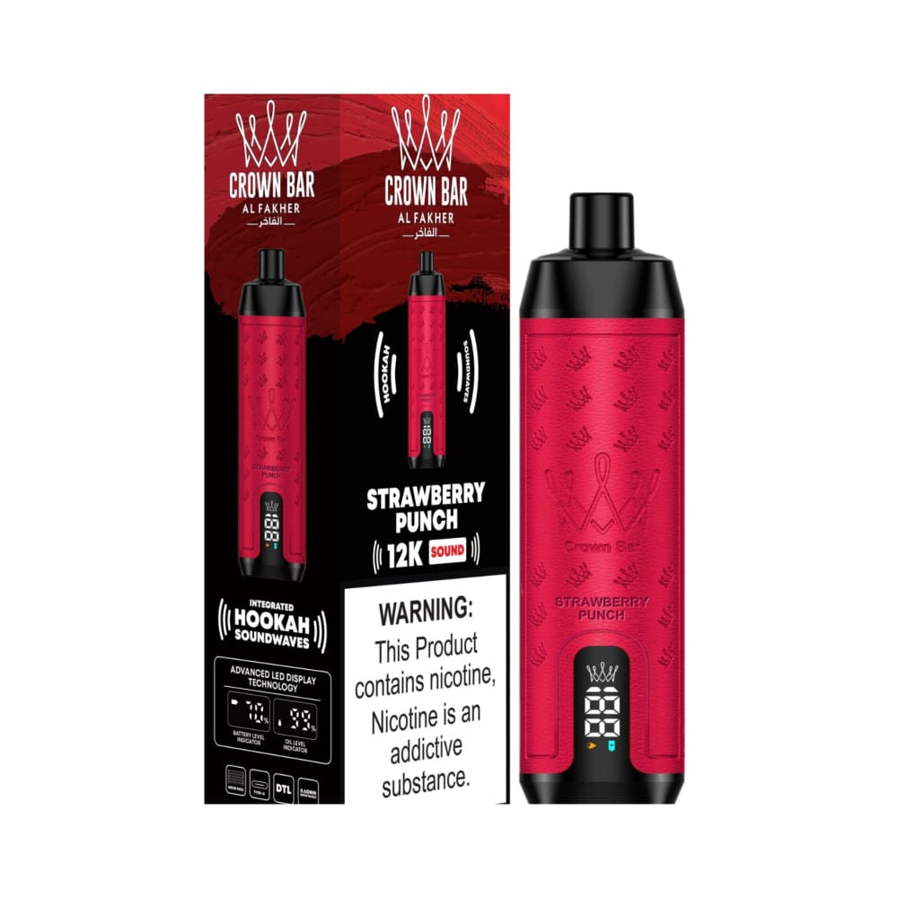 جهاز فيب شيشة كراون بار 12000 شفطة 5 نيكوتين عدة نكهات