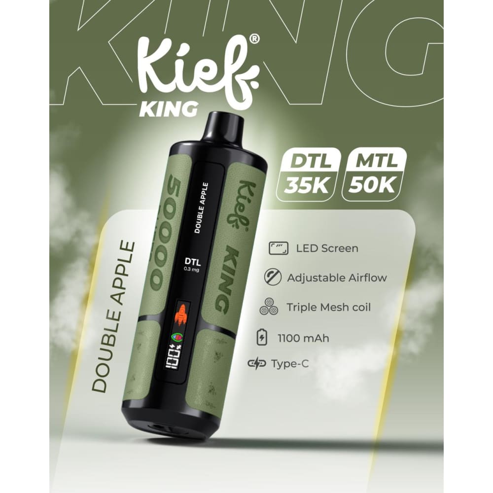 جهاز فيب شيشة كيف كينج 3 نيكوتين 50000 شفطة عدة نكهات