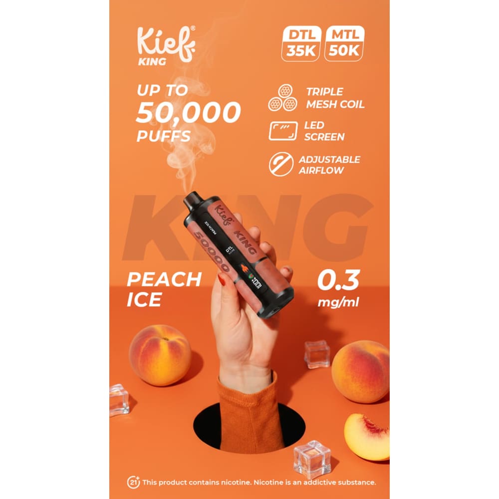 جهاز فيب شيشة كيف كينج 3 نيكوتين 50000 شفطة عدة نكهات