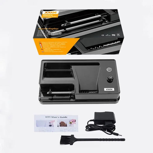 ماكينة ورق لف تبغ الكتروني من JOUGE - فضي