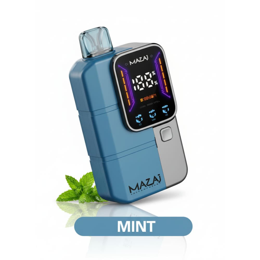 MAZAJ APEX سحبة سيجارة مزاج ابيكس 18000 شفطة 50 نيكوتين عدة