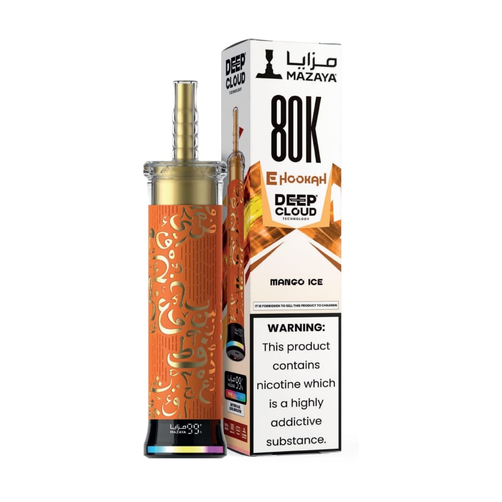 MAZAYA DEEP CLOUD جهاز فيب شيشة مزايا 80000 شفطة 6 نيكوتين