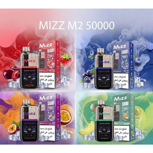 MIZZ M2 سحبة سيجارة ميز ام 2 50000 شفطة 50 نيكوتين عدة