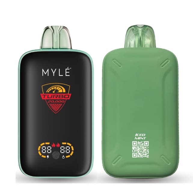 MYLE سحبة سيجارة مايلي تيربو 20000 شفطة 50 نيكوتين عدة