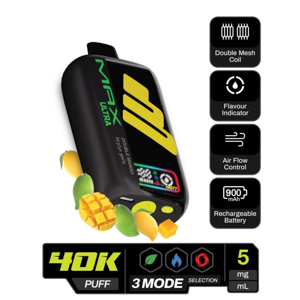 NASTY MAX ULTRA سحبة سيجارة ناستي ماكس الترا 40000 شفطة 50