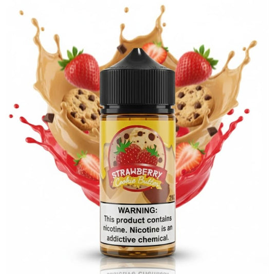 نكهة فيب 100 مل فراولة زبده كوكيز من فيبر تريتس VAPER