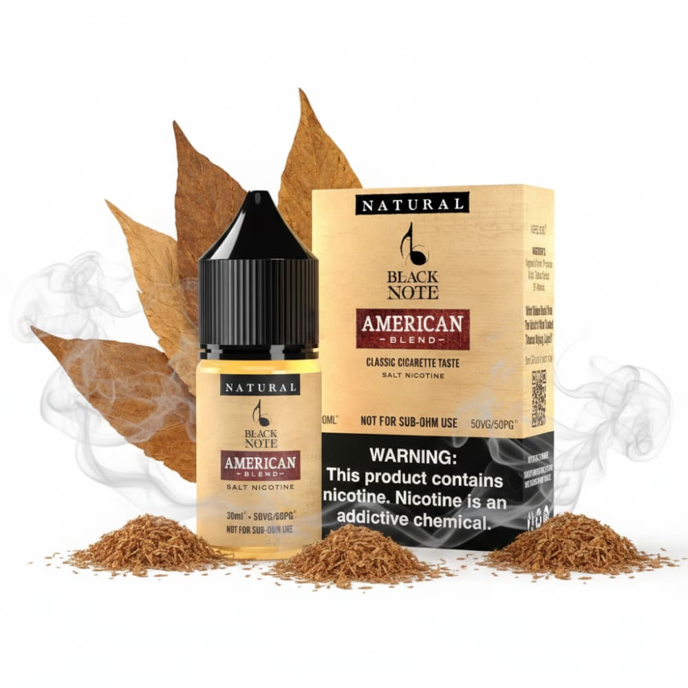 نكهة امريكان بليند توباكو سولت نيكوتين من بلاك نوت Black