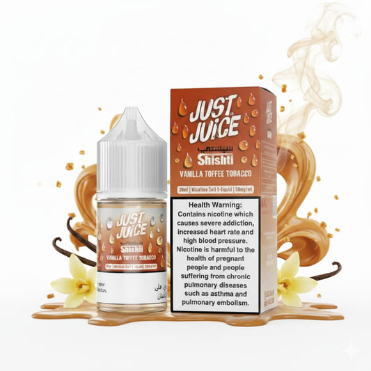 نكهة فانيلا توفي توباكو سولت نيكوتين من شيشتي JUST JUICE