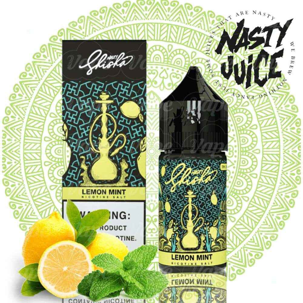 نكهة ليمون نعناع شيشة من ناستي سولت نيكوتين nasty