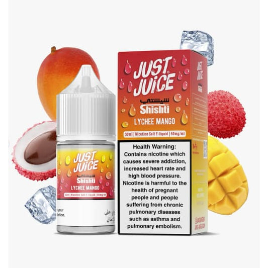 نكهة ليتشي مانجو سولت نيكوتين من شيشتي JUST JUICE SHISHTI
