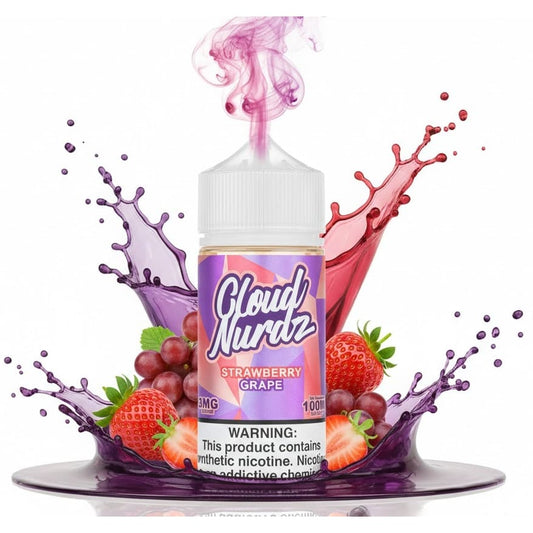 نكهة عنب فراولة كلاود نيردز 100 مل CLOUD NURDZ - نيكوتين 3