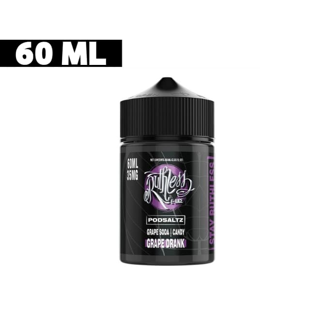 نكهة عنب سولت نيكوتين من روثلس 60 مل Ruthless