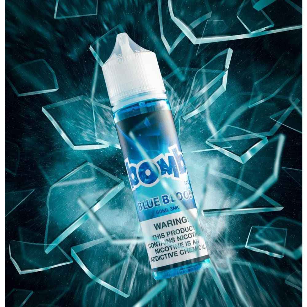 نكهة فيب توت ازرق ايس بلو بود من بومب BOMB - نيكوتين 3