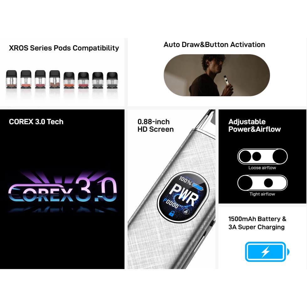 Vaporesso Xros 5 جهاز سحبة و شيشة اكس روز 5 من فيبريسو