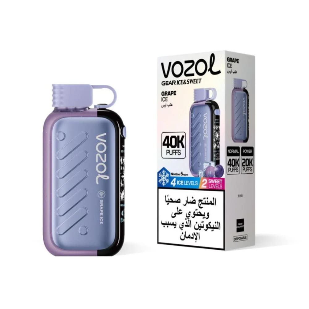 VOZOL GEAR ICE&SWEET سحبة سيجارة فوزول قير 40000 شفطة عدة