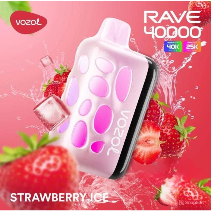 VOZOL RAVE سحبة سيجارة فوزول ريف 40000 شفطة عدة نكهات 50
