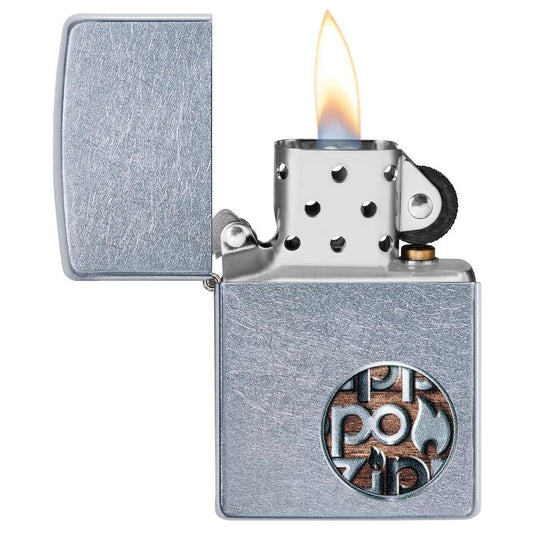 ولاعة زيبو zippo 29872 ZIPPO BUTTON LOGO