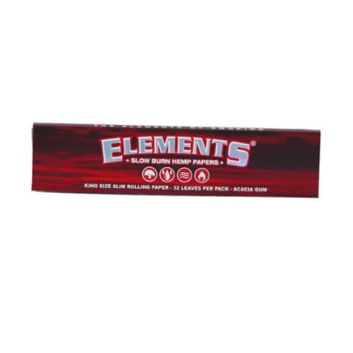 ورق لف احمر كينق سايز اليمنتس ELEMENTS KING RED SIZE SLIM