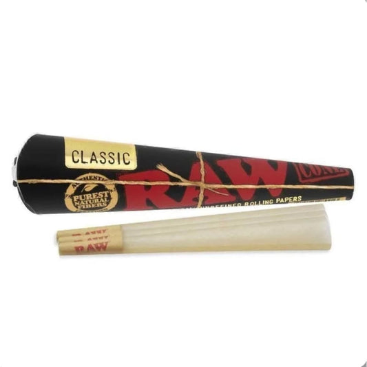 ورق راو بلاك كلاسيك جاهز ملفوف 1 1/4 - عبوة 3 أقماع (Cones)