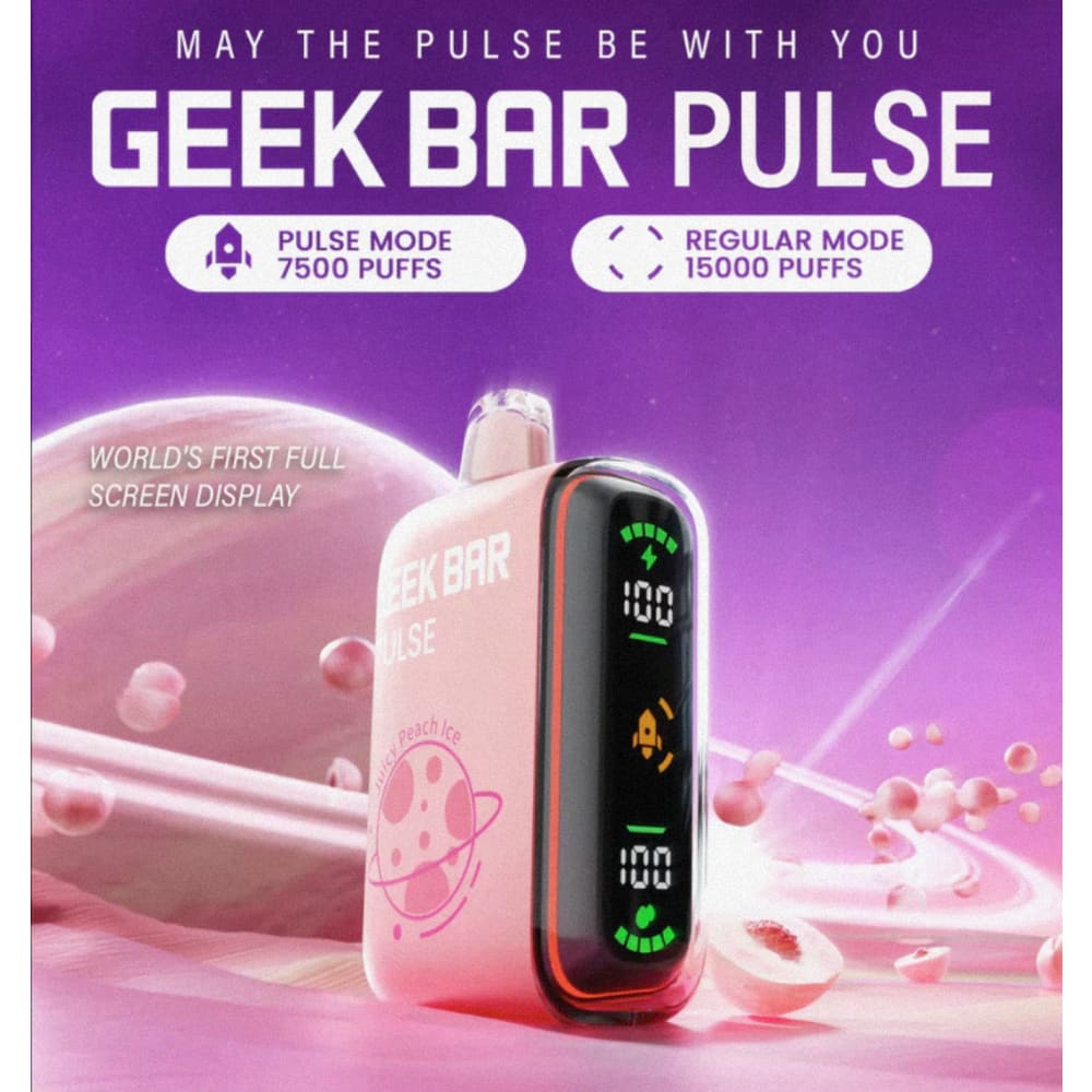 GEEK BAR سحبة سيجارة جيك بار 15000 شفطة عدة نكهات 50