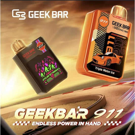 GEEK BAR 911 سحبة سيجارة جيك بار 18000 شفطة عدة نكهات 50