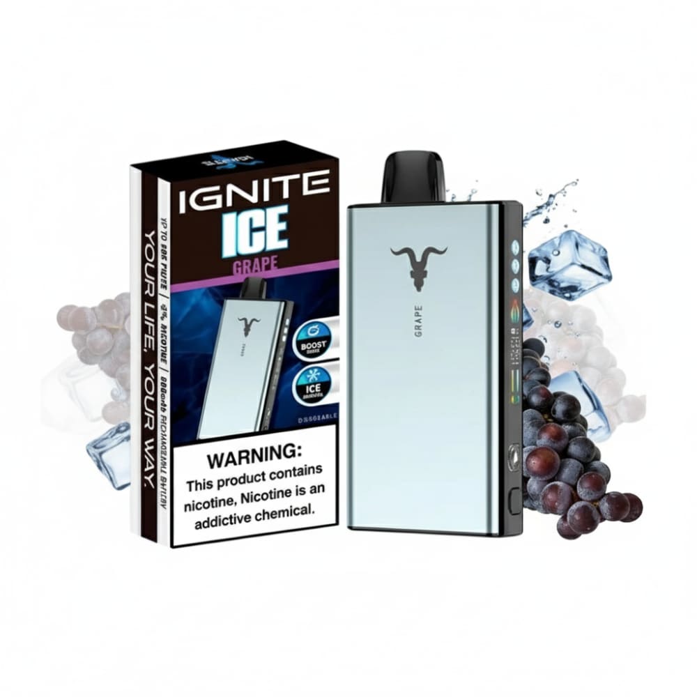 IGNITE سحبة سيجارة اجنايت 40000 شفطة 50 نيكوتين عدة نكهات