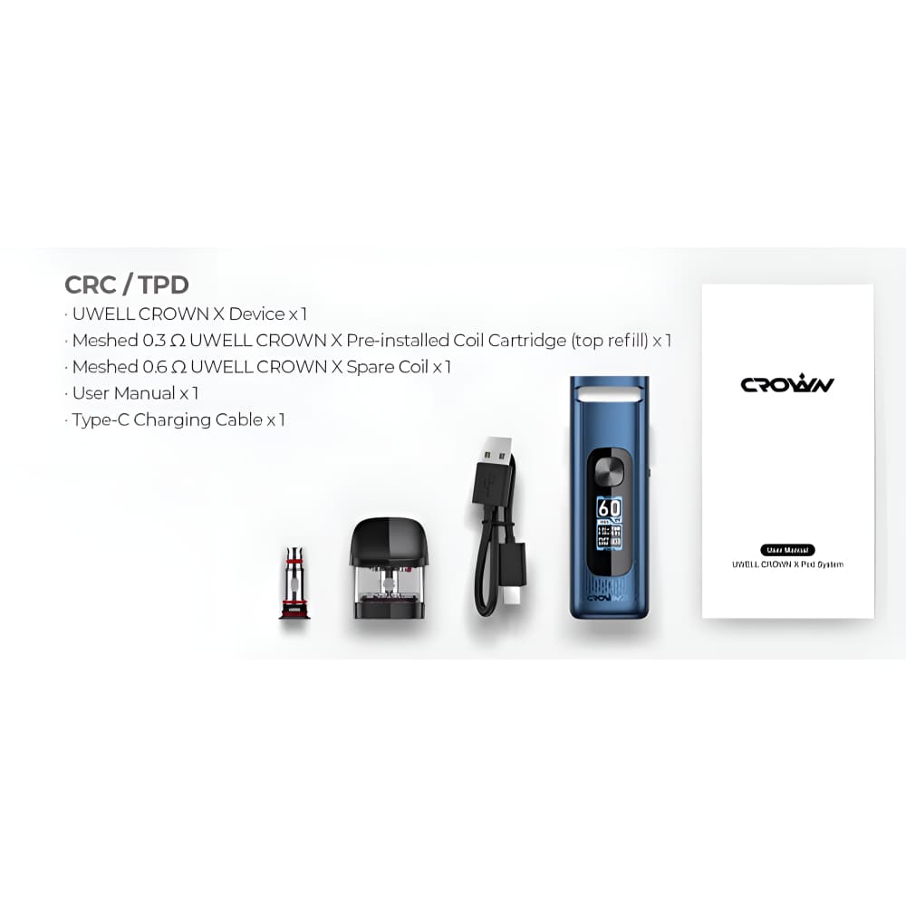 جهاز سحبة و شيشة كراون اكس من يو ويل كاليبرن CROWN X UWELL