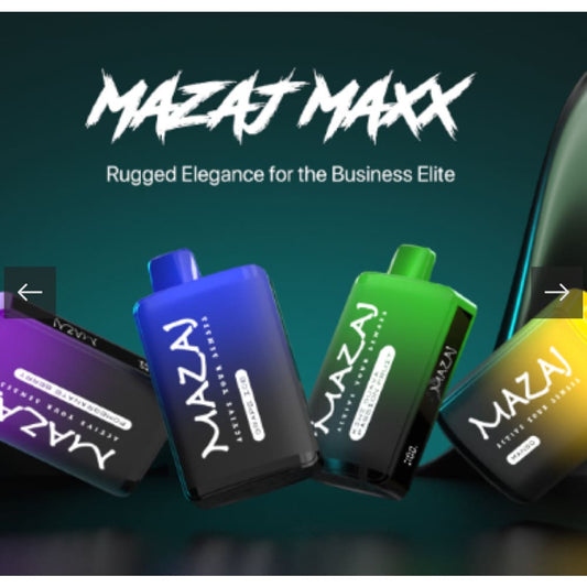 MAZAJ MAXX سحبة سيجارة مزاج ماكس اكس 10000 شفطة 50 نيكوتين
