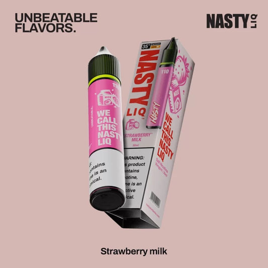 NASTY نكهة حليب فراولة من ناستي سولت نيكوتين نيكوتين 50