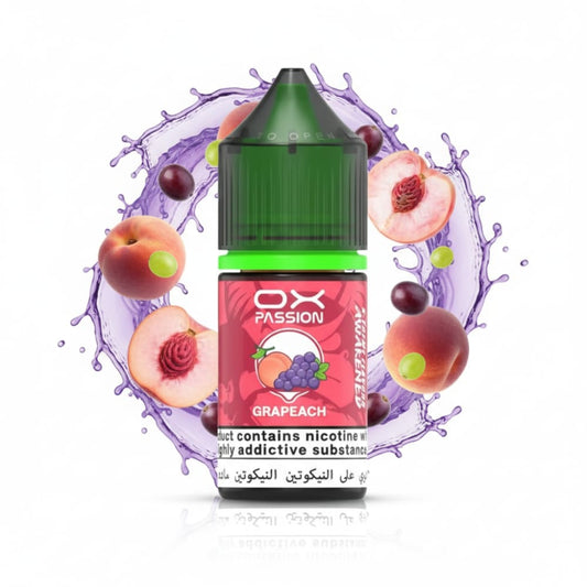 نكهة عنب خوخ سولت نيكوتين من اوكس باشن OX PASSION