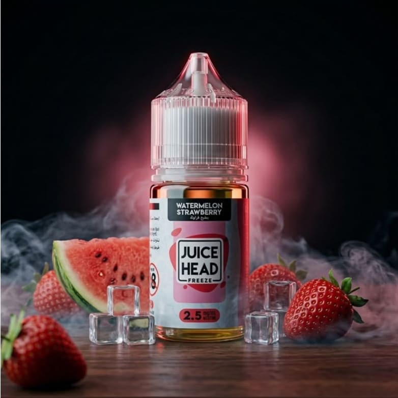 نكهة جوس هيد فراولة بطيخ ايس سولت نيكوتين JUICE HEAD