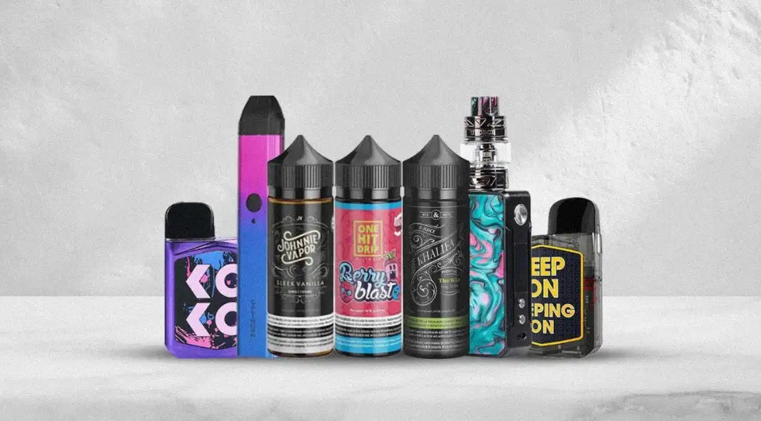 طقم فيب بتصميم ملون وأنيق ونكهات متنوعة.