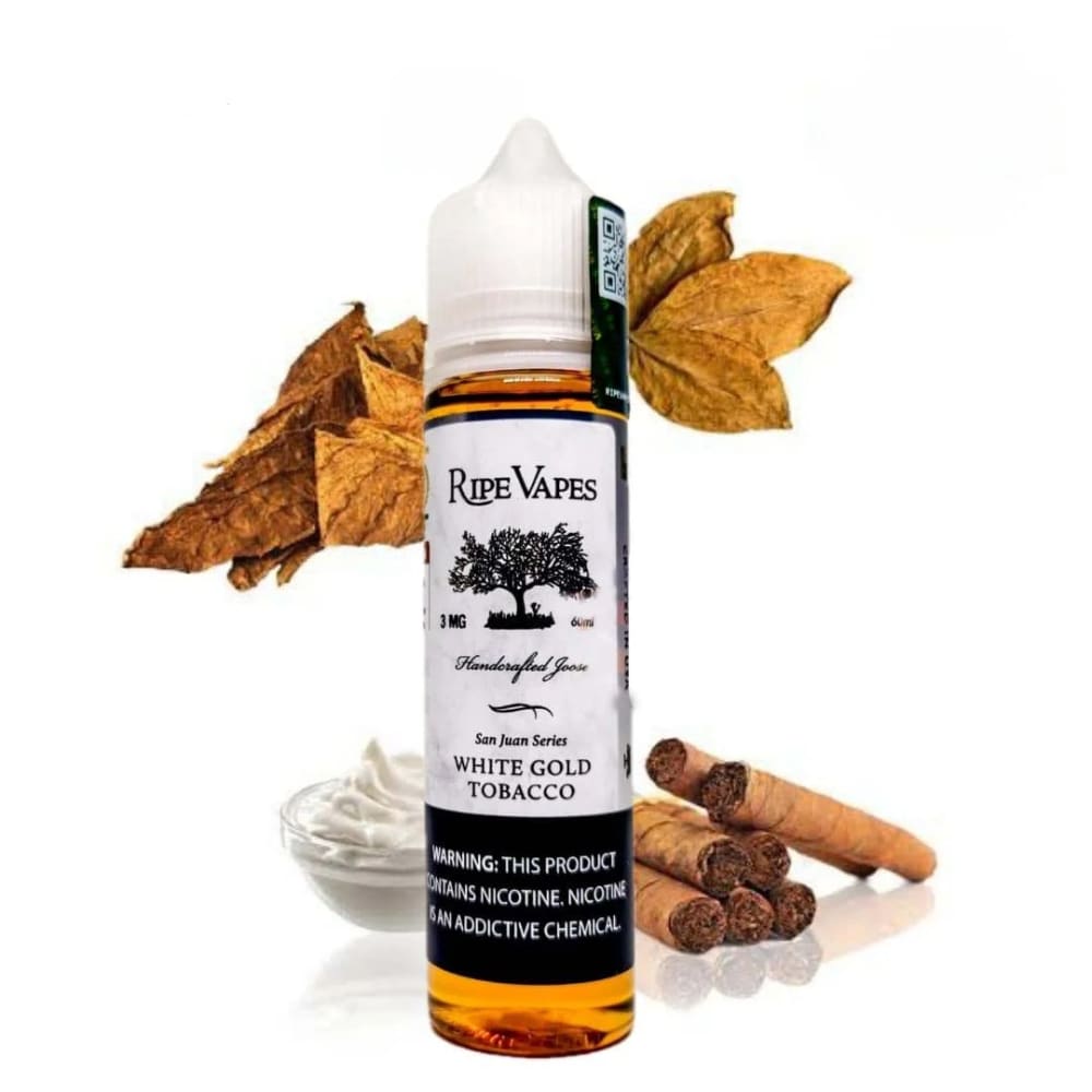 VCT RIPE VAPES نكهة فيب وايت قولد توباكو في سي تي من رايب