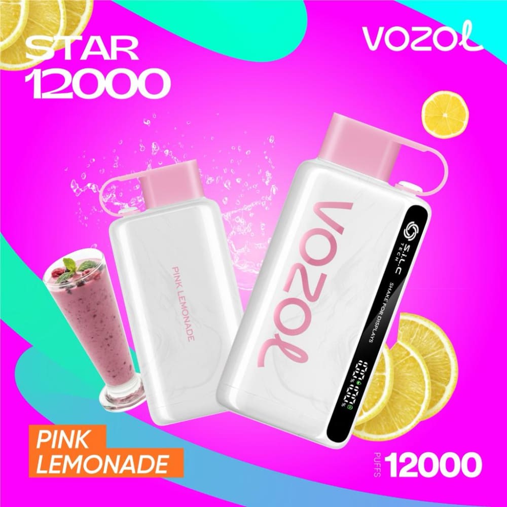 VOZOL سحبة سيجارة فوزول 12000 شفطة عدة نكهات 20 نيكوتين