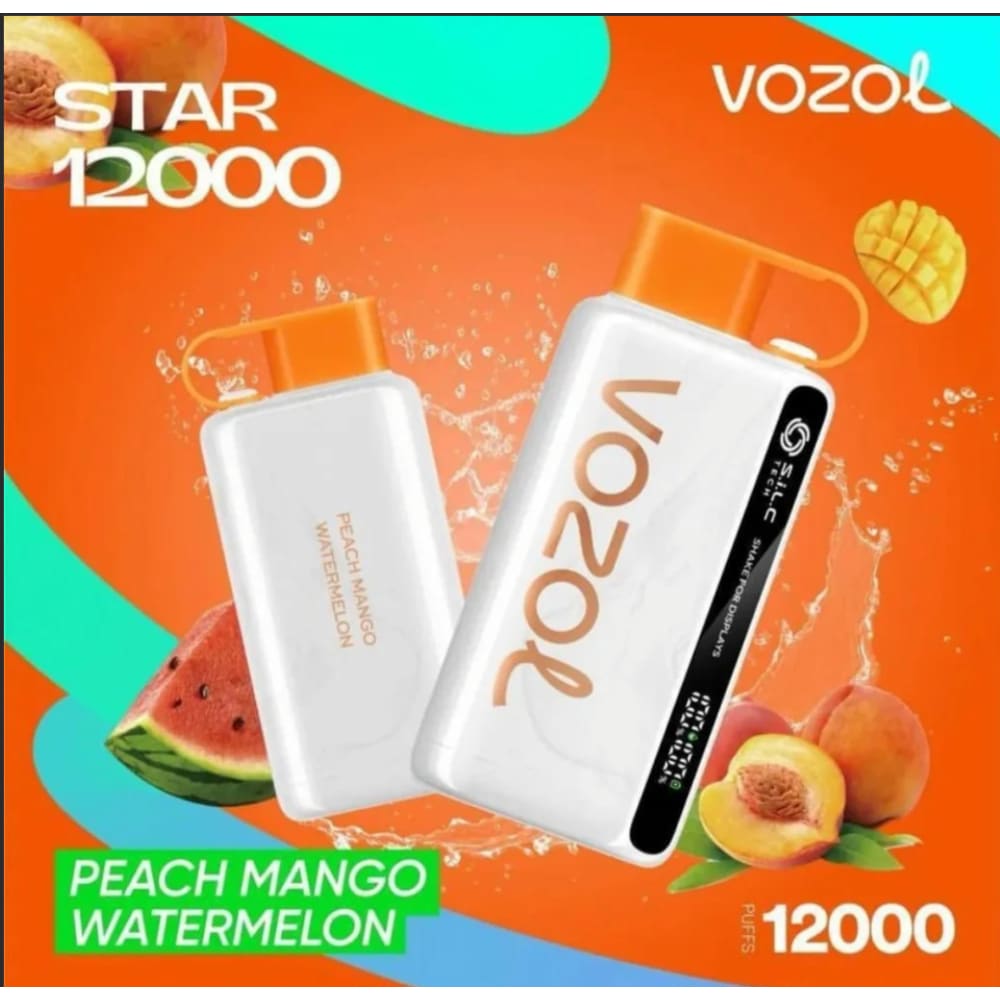 VOZOL سحبة سيجارة فوزول 12000 شفطة عدة نكهات 20 نيكوتين