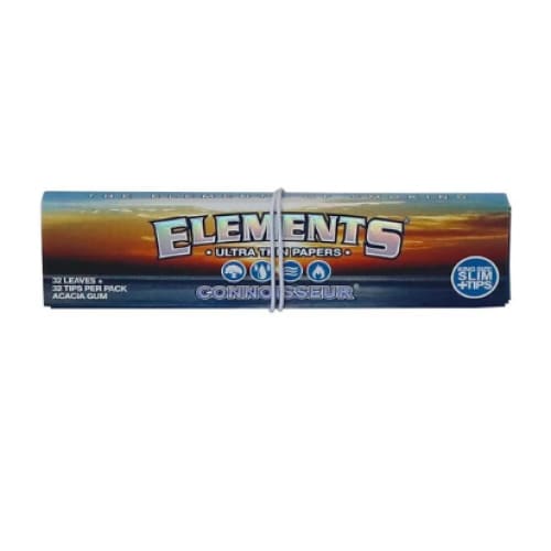 ورق لف اليمنتس مع فلاتر ELEMENTS KING SIZE SLIM + TIPS